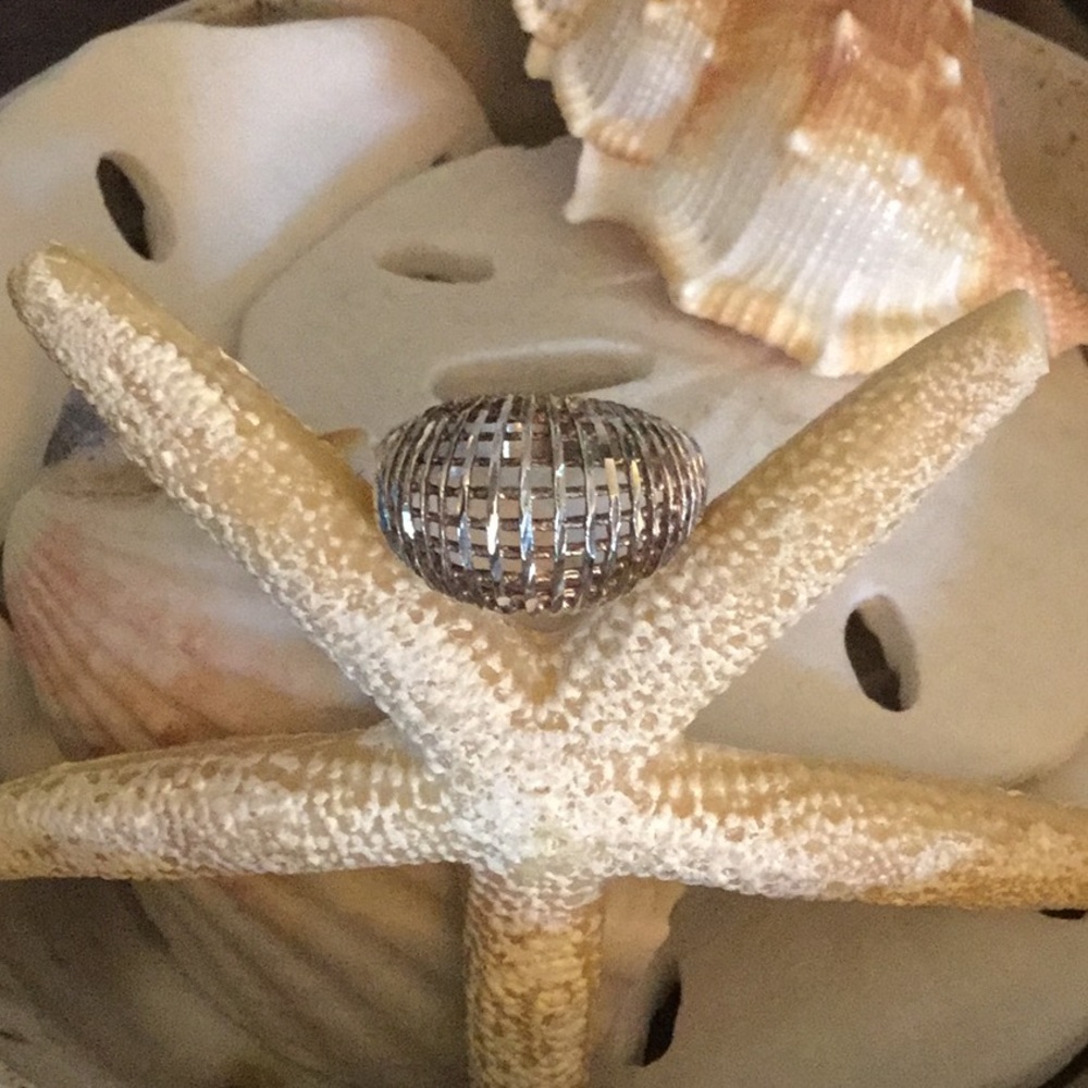 Dome Sterling Silver Ring Size 8